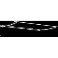 vidaXL Zonnescherm Frame Wit 500 × 300 cm Aluminium