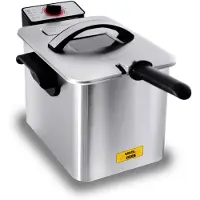 TIM. TIM Frituurpan 4 liter - Frituurpan - Zilver - ‎28cm x 37cm x 25cm