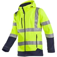 SIOEN Gelamineerde Signalisatie Softshell Jas Met Afneembare Kap Fuller 9933a2tu1 | Maat: 3XL