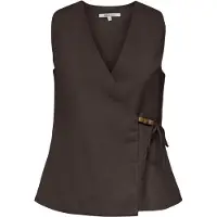 ONLY Onlbaia s/l linen bl wrap waistcoat