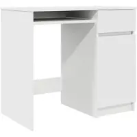 vidaXL Bureau 86x49x76 cm spaanplaat wit