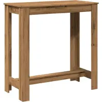 vidaXL Bartafel Artisan, eikenhoutlook, 102x50x103,5 cm, houtvezelplaat