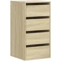 vidaXL Ladekast 40x41x76 cm bewerkt hout sonoma eikenkleurig