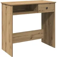 vidaXL Bureau 80x40x75 cm bewerkt hout artisanaal eikenkleurig