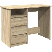 vidaXL Bureau 102x50x75 cm bewerkt hout sonoma eikenkleurig