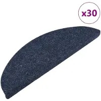 vidaXL Trapmatten zelfklevend 30 st 56x17x3 cm blauw