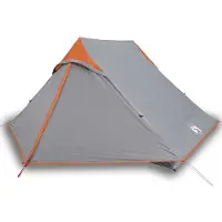 vidaXL Tent 2-persoons waterdicht grijs