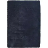 vidaXL Hoogpolig vloerkleed NAVARRA 240x340 cm polyester marineblauw