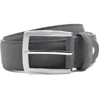Suitable Riem Suède Leer Grijs