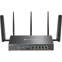 TP-LINK Omada ER706W-4G - Draadloze router Gigabit Ethernet Dual-band (2.4 GHz / 5 GHz) - zwart