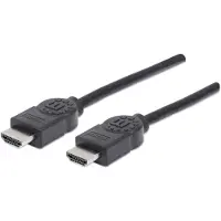 Manhattan 323260-CG HDMI-kabel HDMI Aansluitkabel HDMI-A-stekker, HDMI-A-stekker 15.00 m Zwart 4K UHD, Audio Return Channel (ARC)
