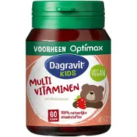 Dagravit Kids Multivitaminen aardbei - Vitamine B12, C en zink, ondersteunen de weerstand - 60 kauwtabletten