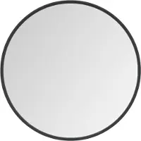 vidaXL Wandspiegel 60 cm zwart