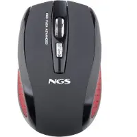 NGS Red Flea Advanced - Draadloze muis - Rood / zwart - notebookmuis