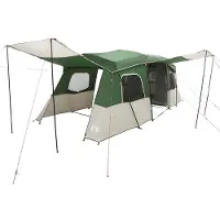 vidaXL Instant Tent met Regenhoes Waterdicht 3-persoons Groen