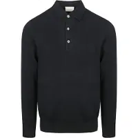 Profuomo Luxury basic polo met lange mouwen