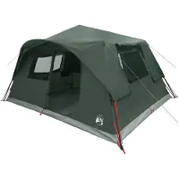 vidaXL Directe Tent 10-persoons Leger Groen Polyester en Staal