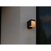 Lutec Solar wall lamp Prima anthracite