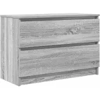 vidaXL Tv-meubel 80x35x54 cm spaanplaat grijs sonoma