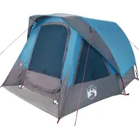 vidaXL Gezinstent 6-persoons waterdicht blauw