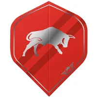 Bull's Bulls Retro Dartflights - Rood