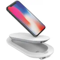 LDNIO Premium - Powerbank + Draadloze Oplader 5.000 mAh - Inc. Oplaadstation - 1x lightning port 1x USB 3.0 1x Micro USB port - Wireless Charging