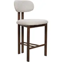 Giga Meubel Barkruk Noor Beige/Walnoot 75cm