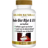 Golden naturals Rode Gist Rijst & Q10 Vegan 360 tabletten