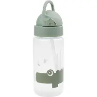 Done by Deer - Straw Bottle - Croco Green - 350 ml