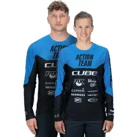 Cube Edge Actionteam Enduro-trui Met Lange Mouwen Blauw,Zwart S Man