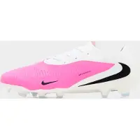 Nike Phantom 6 Low Pro Gras Voetbalschoenen (FG) Wit Felroze Zwart