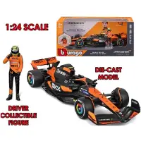 Bburago 78506 F1 2024 Mclaren Mcl38 Lando Norris 1:24 Car Model Kit Oranje Kinderen