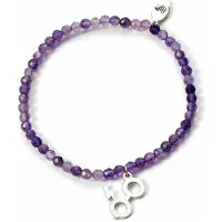 Ginza.se - Harry Potter - Halfedelstenen Armband met Sterling Zilveren Bliksemschicht en Bril Bedel