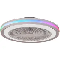 Mantra-Iluminacion Gamer Big LED plafondventilator wit DC stil RGB - Mantra , Gamer Big, dimbare, Wit, Woonkamer, Kunststof, Modern