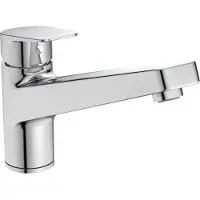 Ideal standard Keukenmengkraan CERAPLAN met één hendel en lage uitloop, BlueStart, chroom. BlueStart, chroom