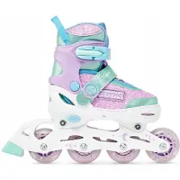 Raven Verstelbare 3-in-1 skates Etta Violet maat 30-33 met LED-wielen