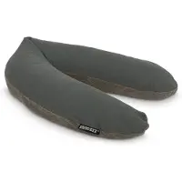 Snoozzz Voedingskussen Premium Kwaliteit - 185 cm – Microparel Vulling – Luxe Draagtas – Wasbare Hoes - Teddy Olive