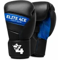 Elite Force (Kick)Bokshandschoenen - 14 OZ Box Handschoenen - Leer - Blauw/Zwart - Limited Edition