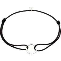 KUZZOI - Armband - Armband Heren Cirkel Nylonketting 925 Sterling Zilver 19 cm -