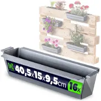 Kadax Bloempot voor Europallets, zilveren verpakking, 16 st. K