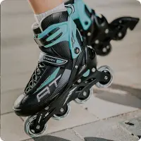 Raven Profession 3-in-1 Skates Zwart/Mint Maat 38-42