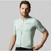 Acelera Intermediate Wielershirt - Fietsshirt Heren Korte Mouw - Wielrenshirt - Fietskleding - Mint - Maat XL