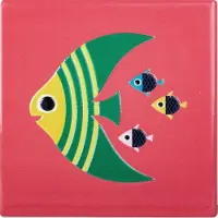 Kitsch Kitchen tegeltje Sealife flyfish