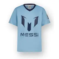 Messi T-shirt blauw Jongens Polyester Ronde hals Logo - maat 176