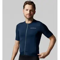Acelera Intermediate Wielershirt - Fietsshirt Heren Korte Mouw - Wielrenshirt - Fietskleding - Navy Blue - Maat 2XL