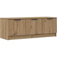 vidaXL Tv-meubel 102x35x36,5 cm bewerkt hout artisanaal eikenkleur