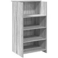 vidaXL Receptiebalie 55x50x103,5 cm bewerkt hout grijs sonoma eiken