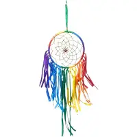 Ruben Robijn Dromenvanger Rainbow met slierten - 17cm - Regenboog
