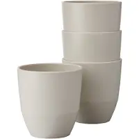 Mepal beker Silueta - 4x 200 ml - Koffiebeker - Nordic white