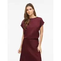 Vila Shirt 'VIEllette' merlot